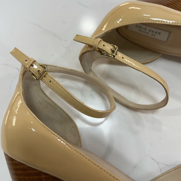 Cole Haan Lacey ankle strap wedge heel 8.5 - Picture 8 of 8